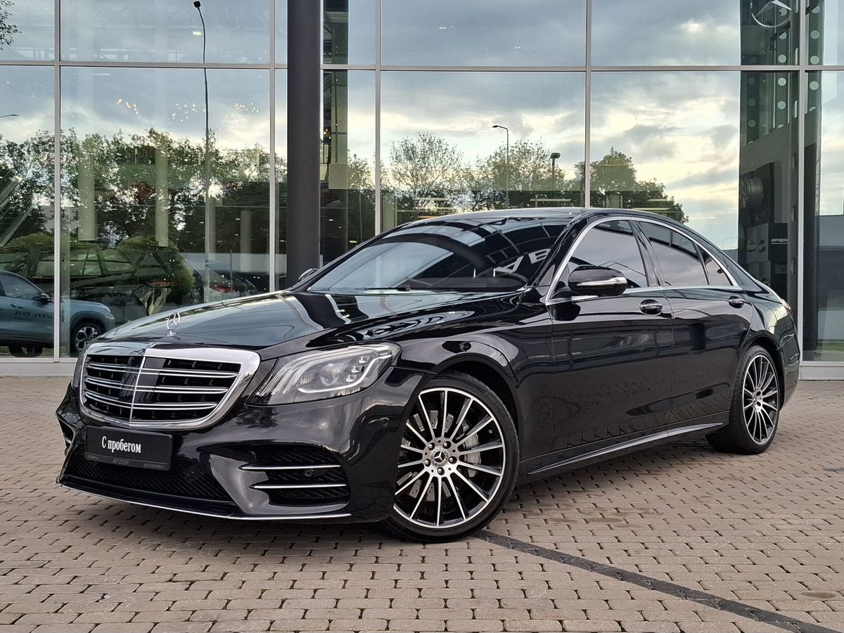Mercedes-Benz S-Класс VI (W222/C217) [рестайлинг] 350 2.9d AT (286 л.с.) Base Чёрный 2019 с пробегом 181 000 км