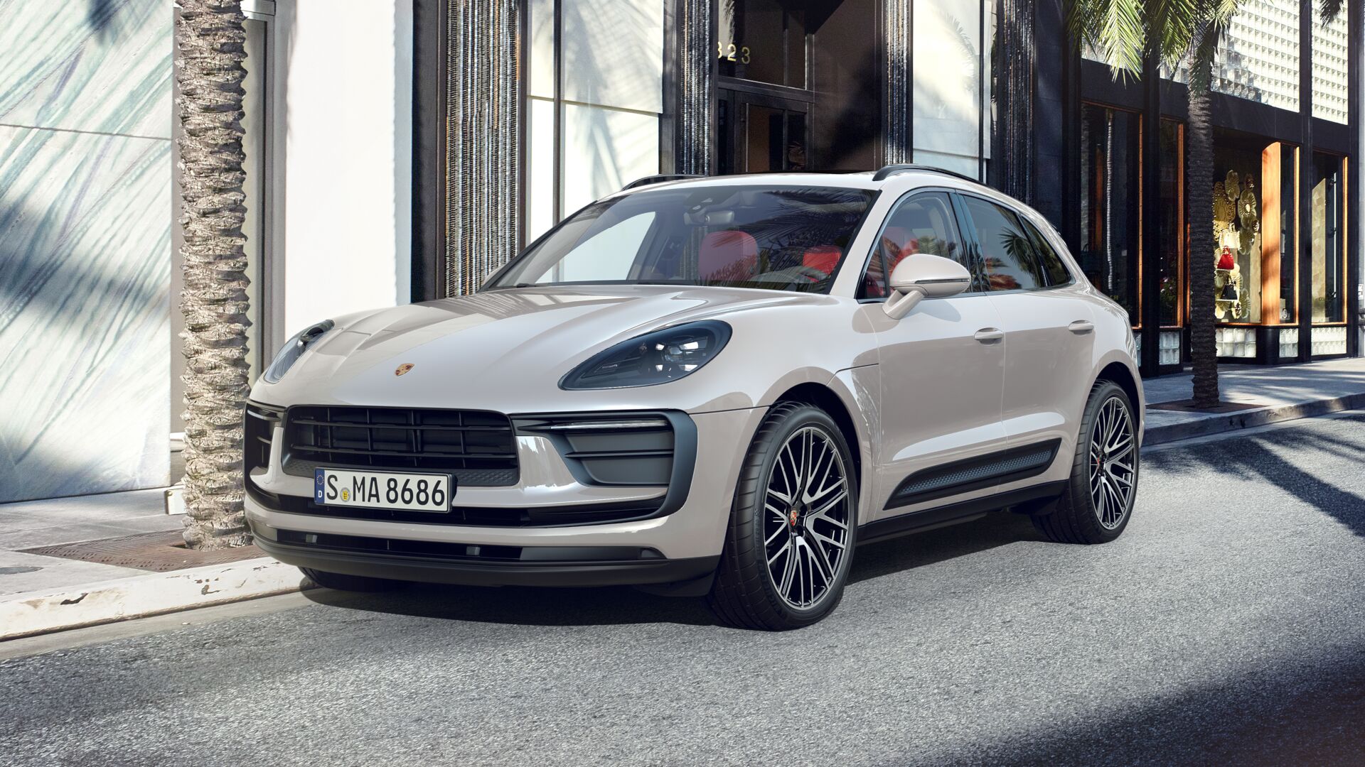 Автомобиль Porsche Macan I [2-й рестайлинг] 2.0 AMT 4WD (265 л.с.) T Серый 2025 