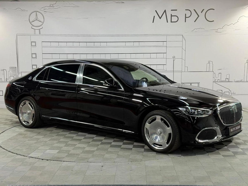 Автомобиль Mercedes-Benz Maybach S-Класс II поколение (Z223) 580 4.0 AT 4Matic (503 л.с.) Base Чёрный 2021 с пробегом 17 146 км