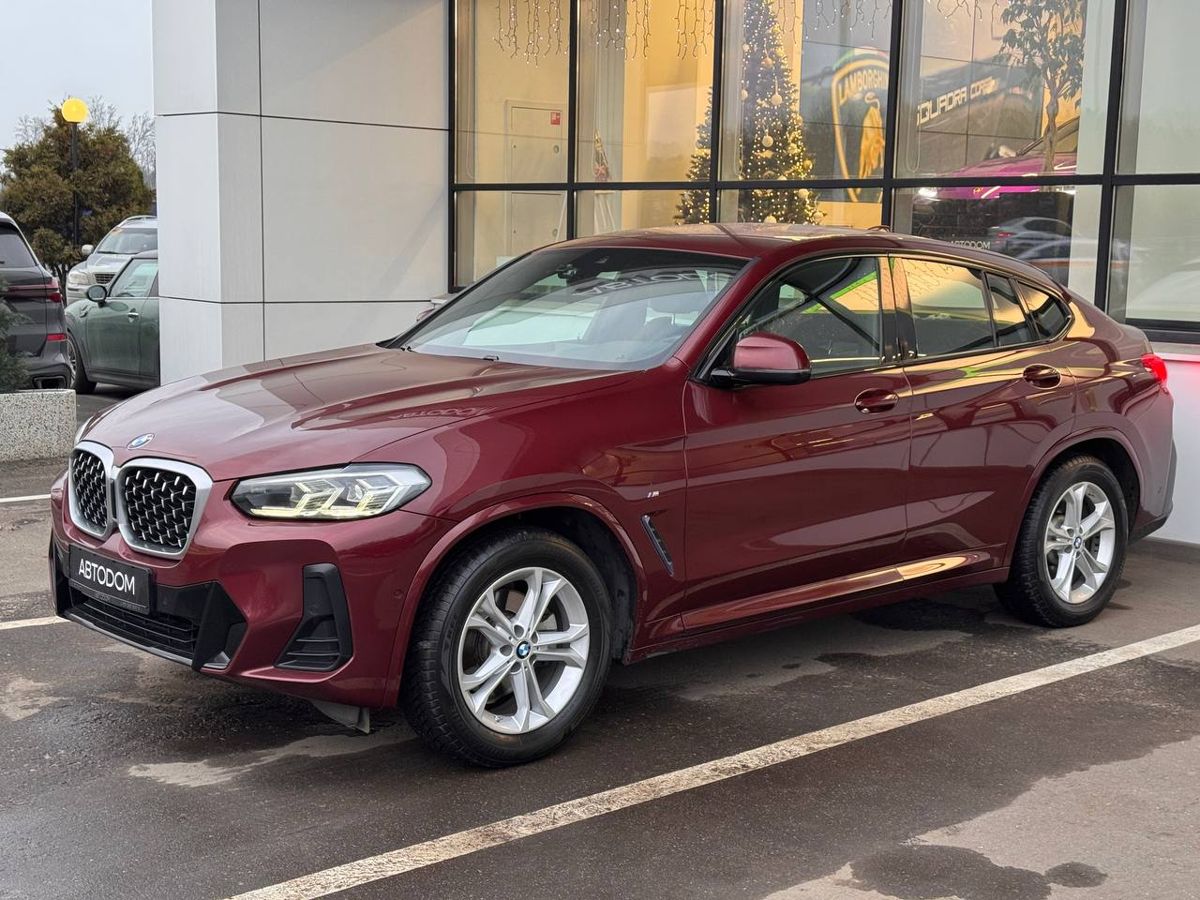 Автомобиль BMW X4 II (G02) [рестайлинг] 2.0d AT 4WD (190 л.с.) M Sport Pure Красный 2021 с пробегом 46 652 км
