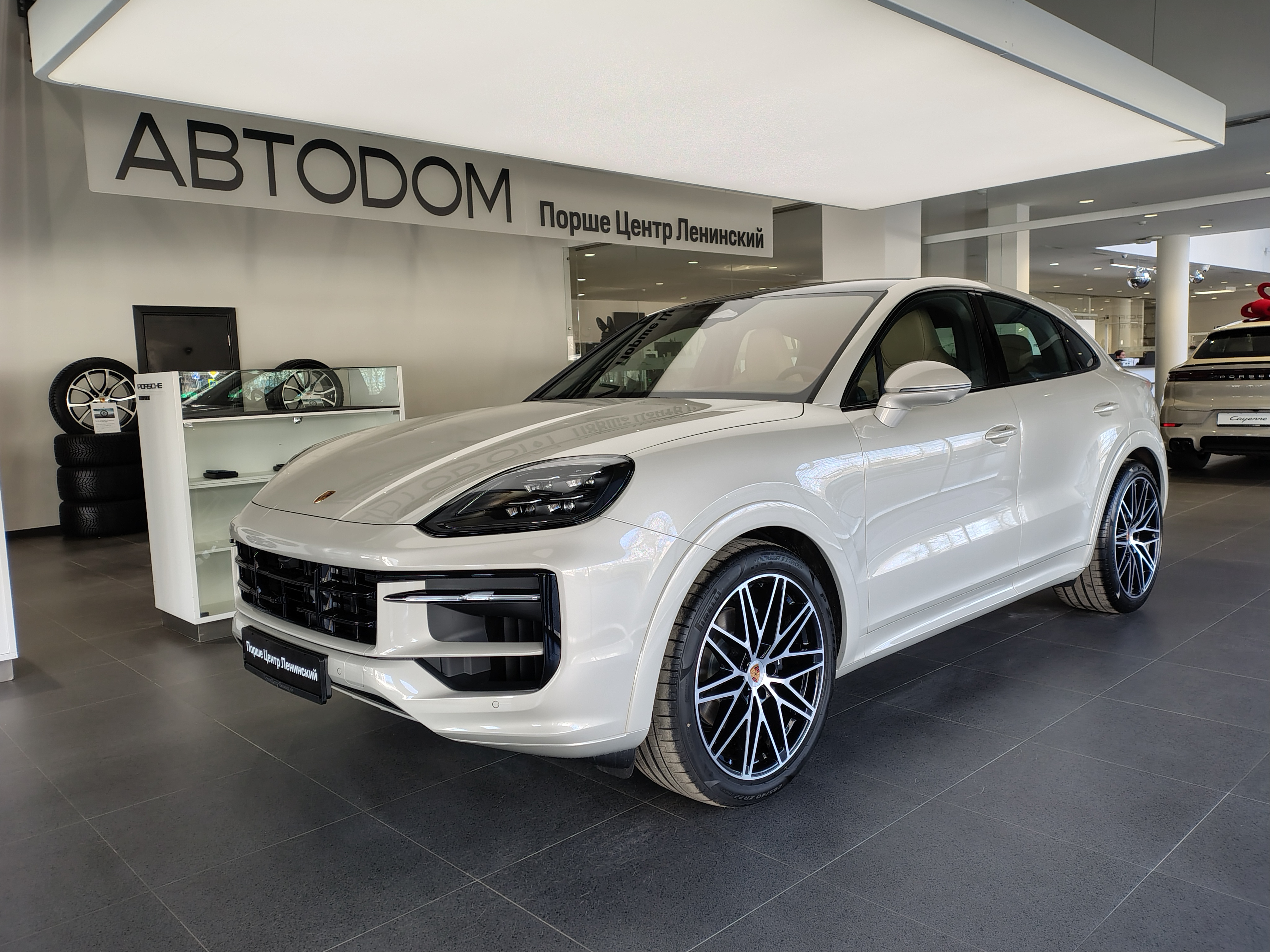 Автомобиль Porsche Cayenne III [рестайлинг] 3.0 AT 4WD (353 л.с.) Black Edition Бежевый  