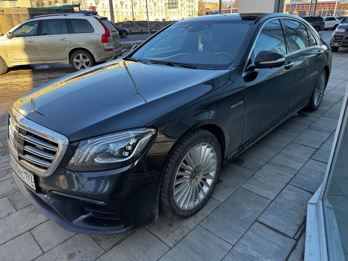 Автомобиль Mercedes-Benz S-Класс AMG III (W222/C217) [рестайлинг] 63 AMG 4.0 AT 4Matic Long (612 л.с.) Base Чёрный 2019 с пробегом 154 784 км