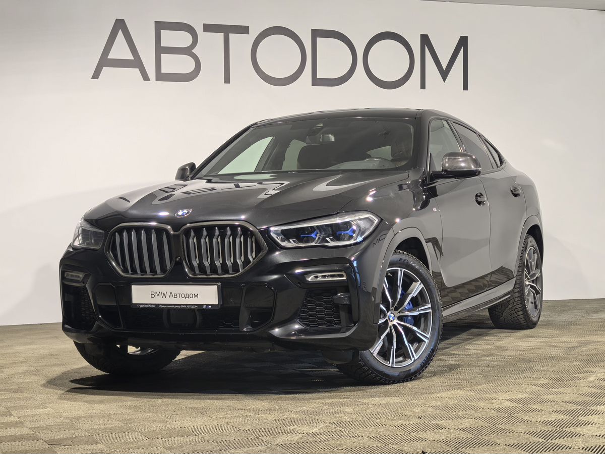 Автомобиль BMW X6 III поколение (G06) 3.0d AT 4WD (249 л.с.) M Sport Plus Чёрный 2020 с пробегом 77 860 км