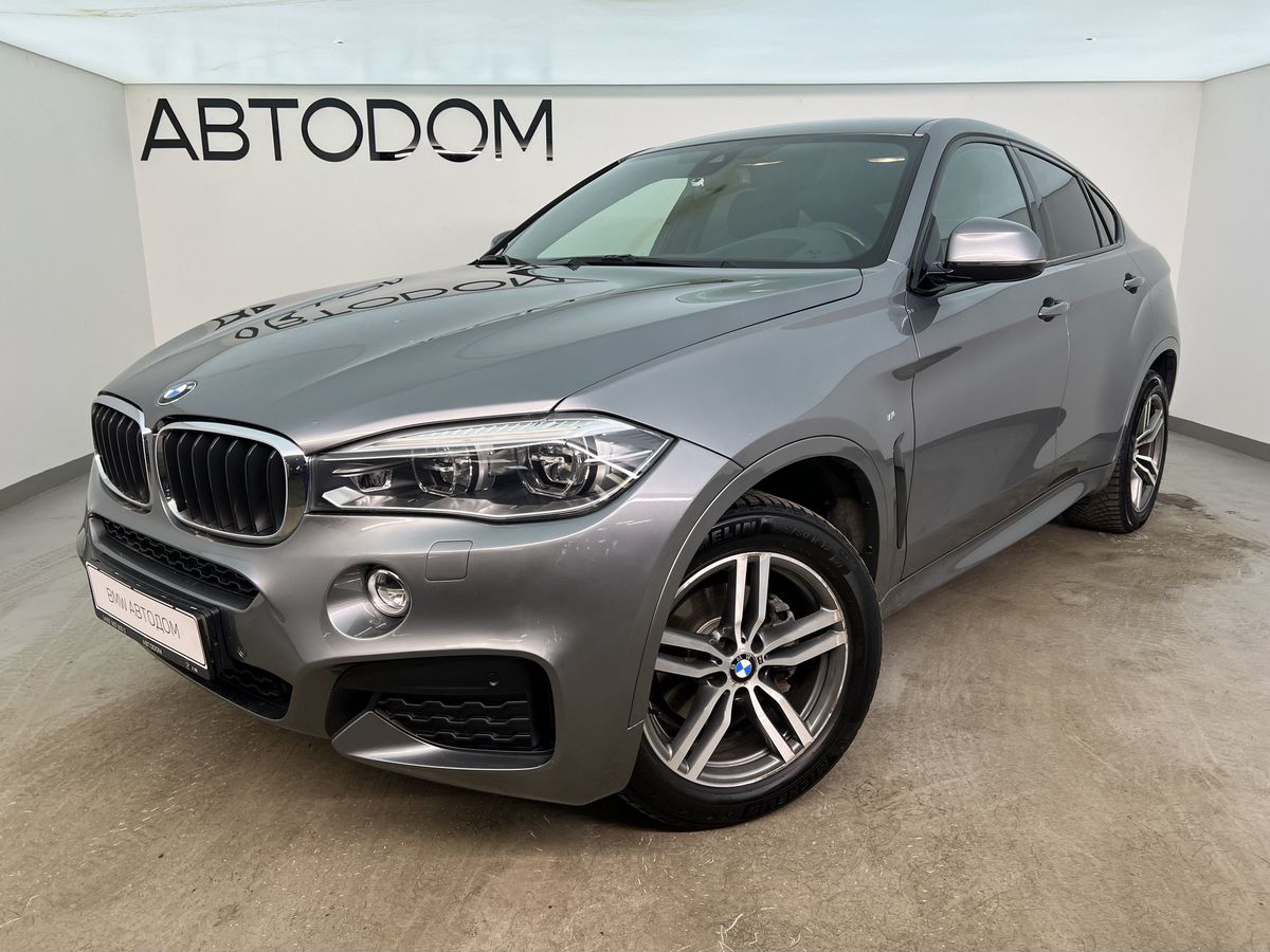 Автомобиль BMW X6 II поколение (F16) 3.0d AT 4WD (249 л.с.) M Sport Серый 2018 с пробегом 104 521 км