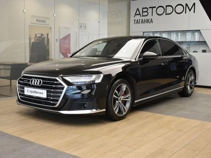 Автомобиль Audi A8 IV поколение (D5) 3.0 AT 4WD (340 л.с.) Business Чёрный 2021 с пробегом 176 965 км