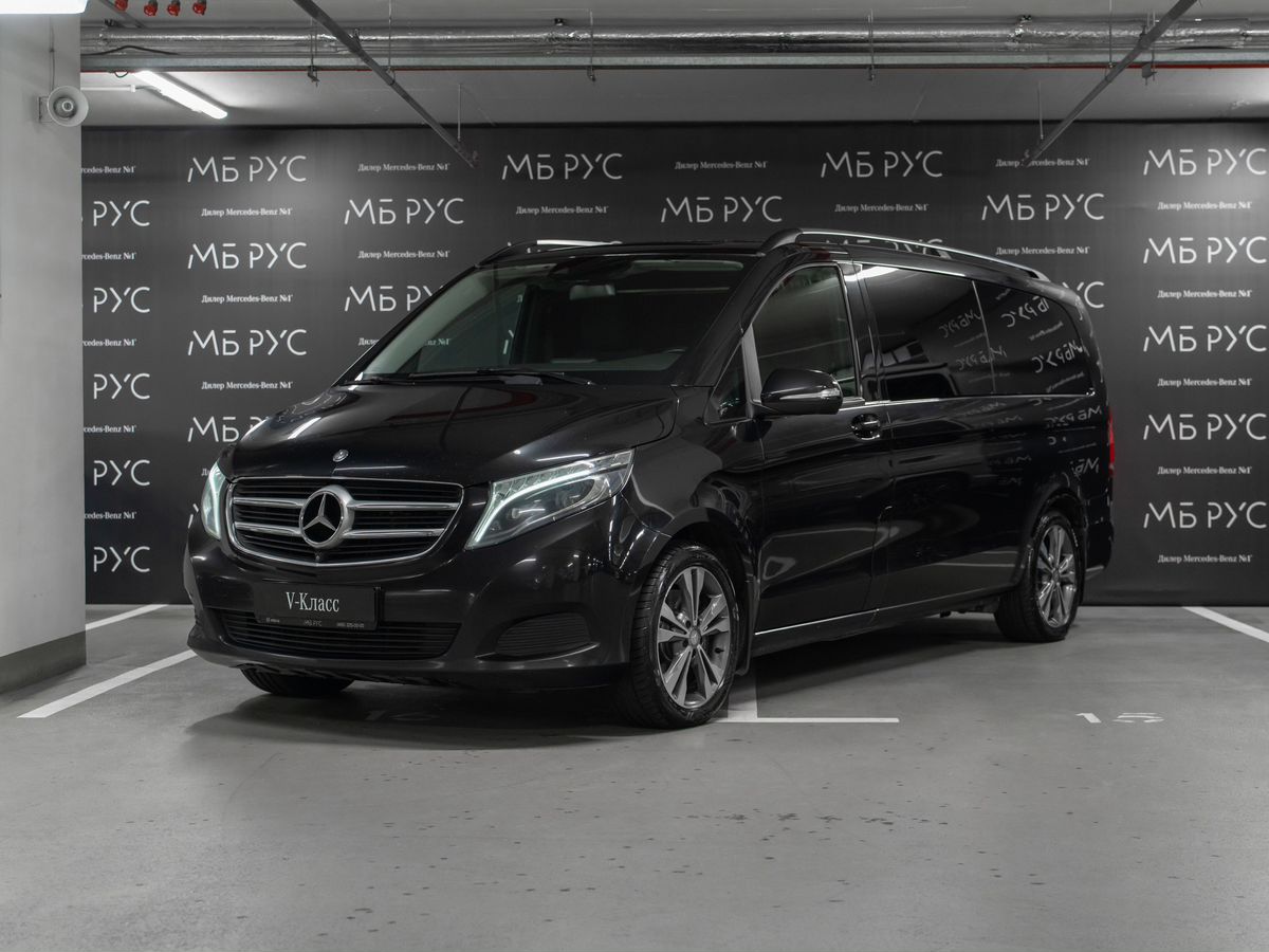 Mercedes-Benz V-Класс II поколение (W447) 250 2.1d AT 4Matic Extra Long (190 л.с.) Base Чёрный 2015 с пробегом 93 368 км