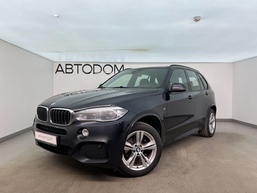 BMW X5 III поколение (F15) 3.0d AT 4WD (249 л.с.) M Sport Чёрный 2017 с пробегом 196 903 км
