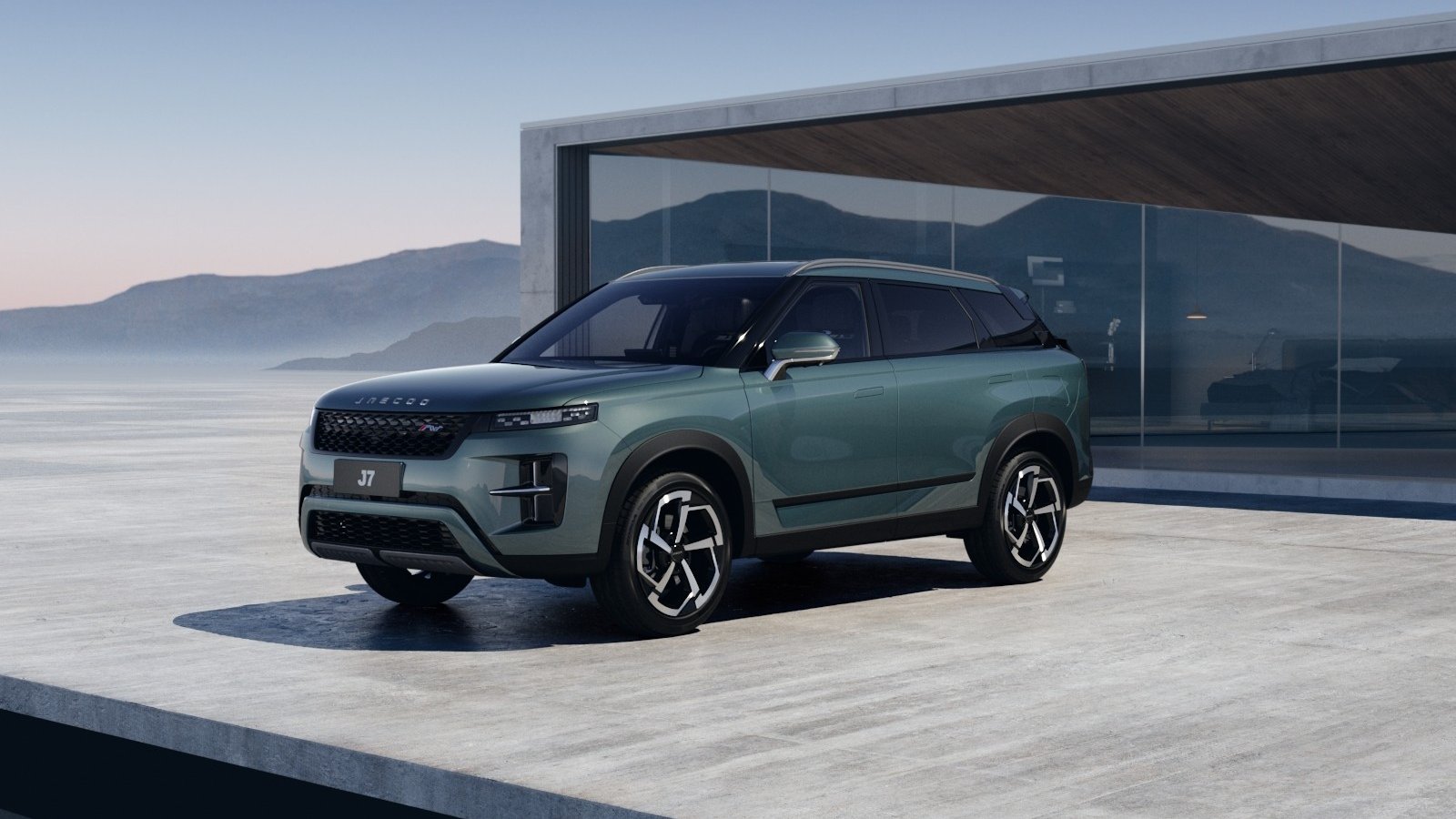 Автомобиль Jaecoo J7 I [рестайлинг] 1.6 AMT 4WD (186 л.с.) Supreme Серый 2025 