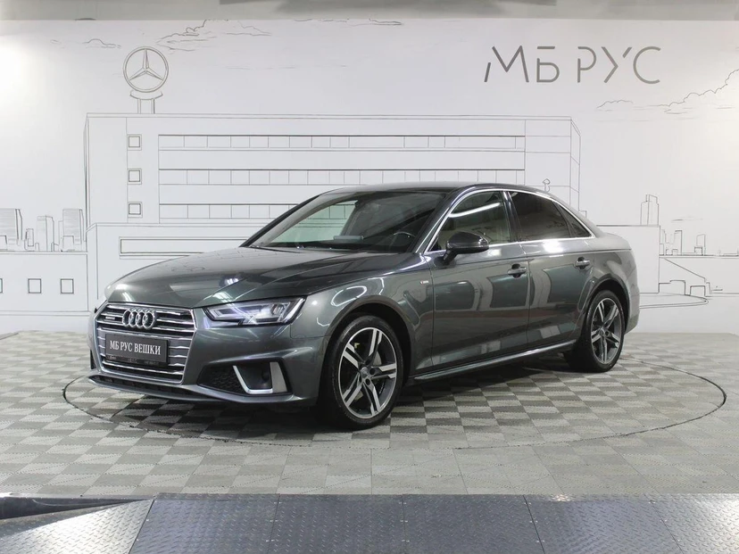 Audi A4 V поколение (B9) 2.0d AMT 4WD (190 л.с.) Sport Серый 2019 с пробегом 126 194 км