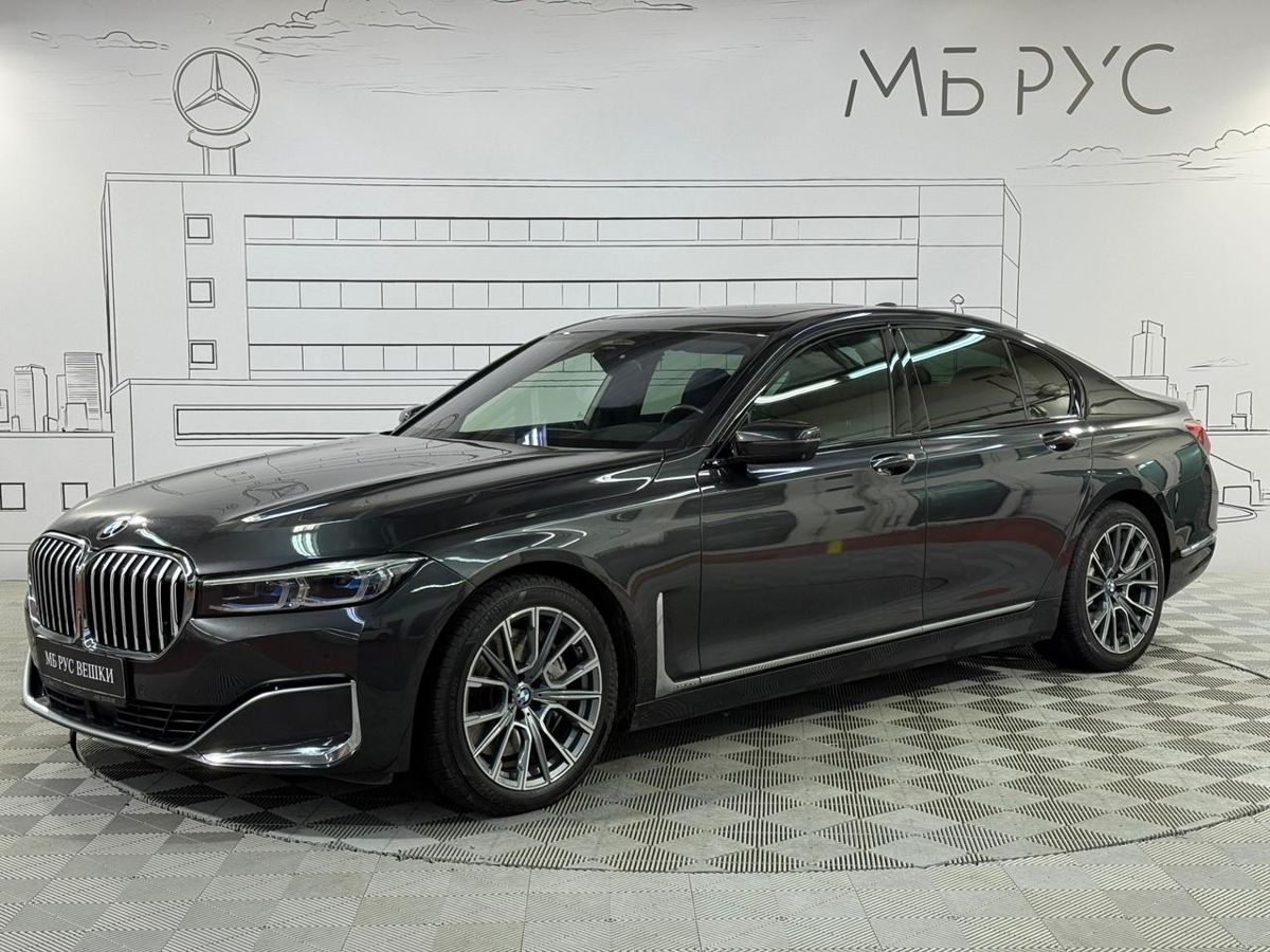 Автомобиль BMW 7 серии VI (G11/G12) [рестайлинг] 740 3.0d AT 4WD (340 л.с.) Base Серый 2022 с пробегом 55 257 км