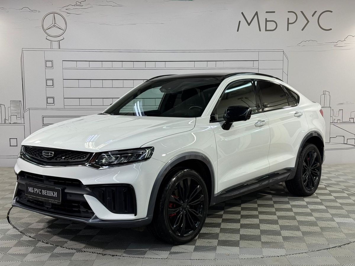 Автомобиль Geely Tugella I [рестайлинг] 2.0 AT 4WD (238 л.с.) Flagship Sport Белый 2022 с пробегом 63 800 км