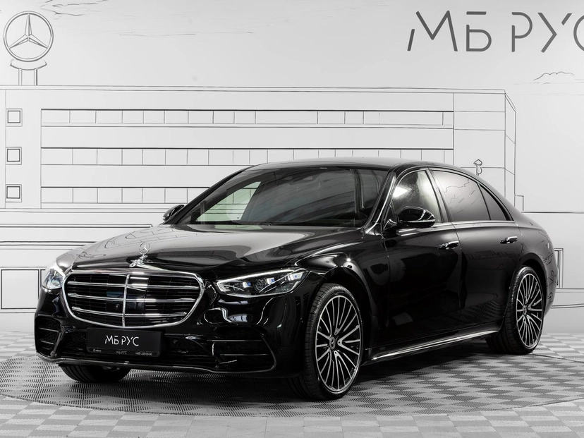 Автомобиль Mercedes-Benz S-Класс VII поколение (W223) 3.0 AT 4Matic (449 л.с.) Базовая Чёрный 2024