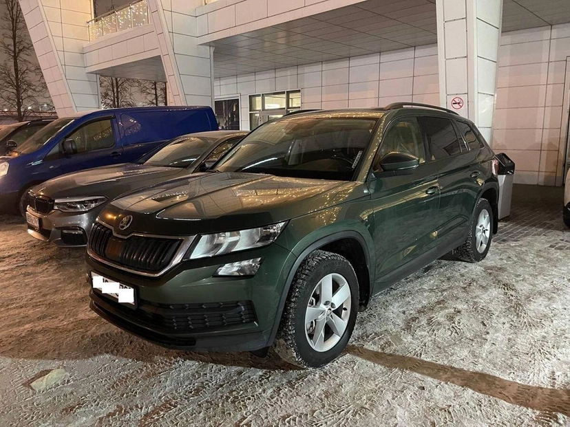 Автомобиль Skoda Kodiaq I поколение 1.4 AMT (150 л.с.) Ambition Зелёный 2019 с пробегом 150 000 км