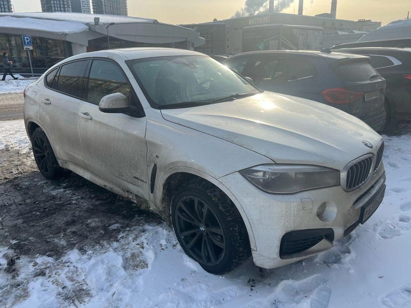 Автомобиль BMW X6 II поколение (F16) 3.0d AT 4WD (313 л.с.) Base Белый 2017 с пробегом 245 210 км
