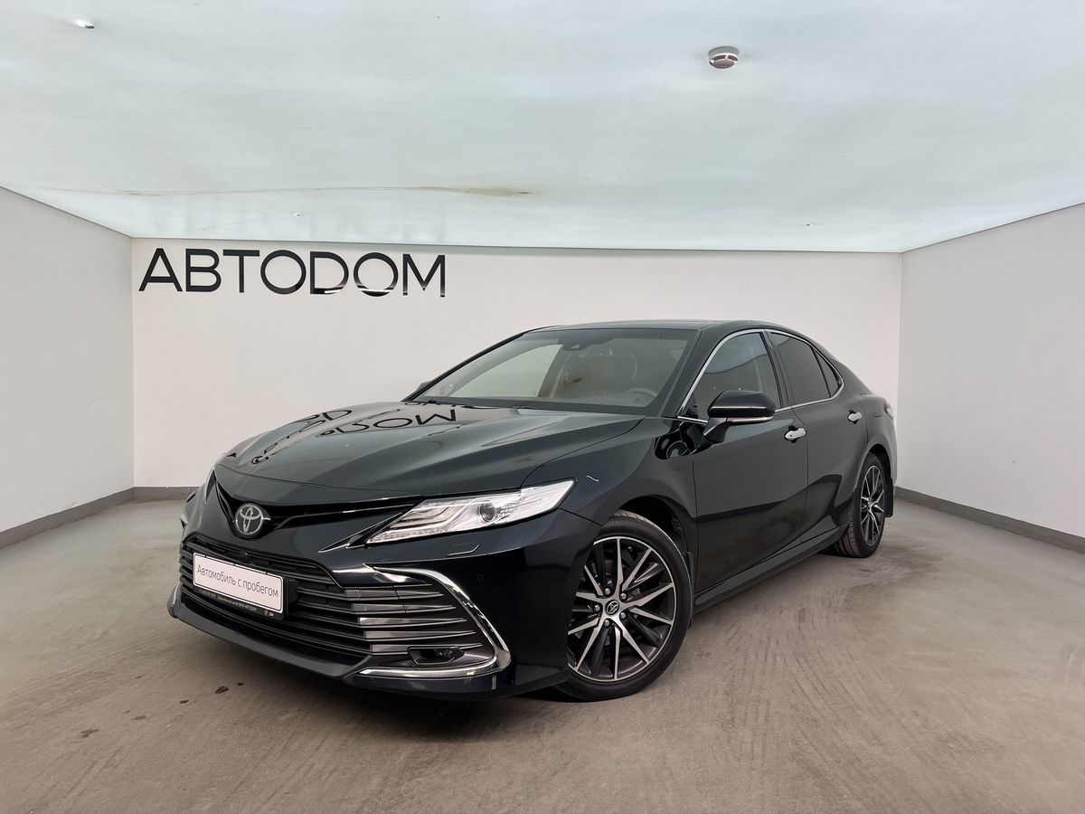 Toyota Camry VIII поколение (XV70) 3.5 AT (249 л.с.) Люкс Safety Чёрный 2019 с пробегом 194 269 км