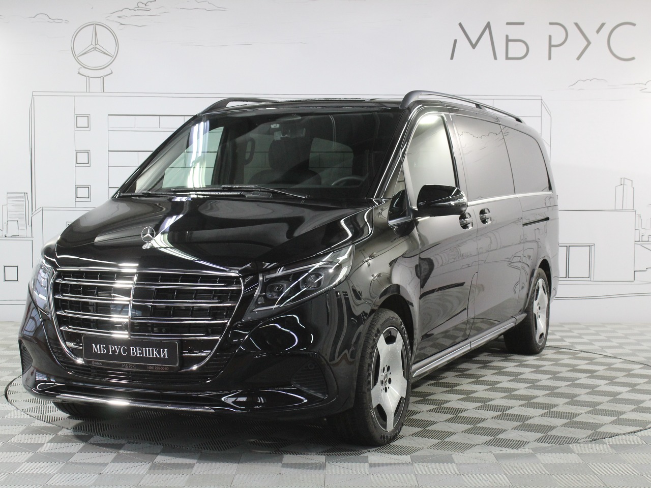 Автомобиль Mercedes-Benz V-Класс II (W447) [рестайлинг] 2.0d AT 4Matic Long (237 л.с.) Exclusive Чёрный 2025 