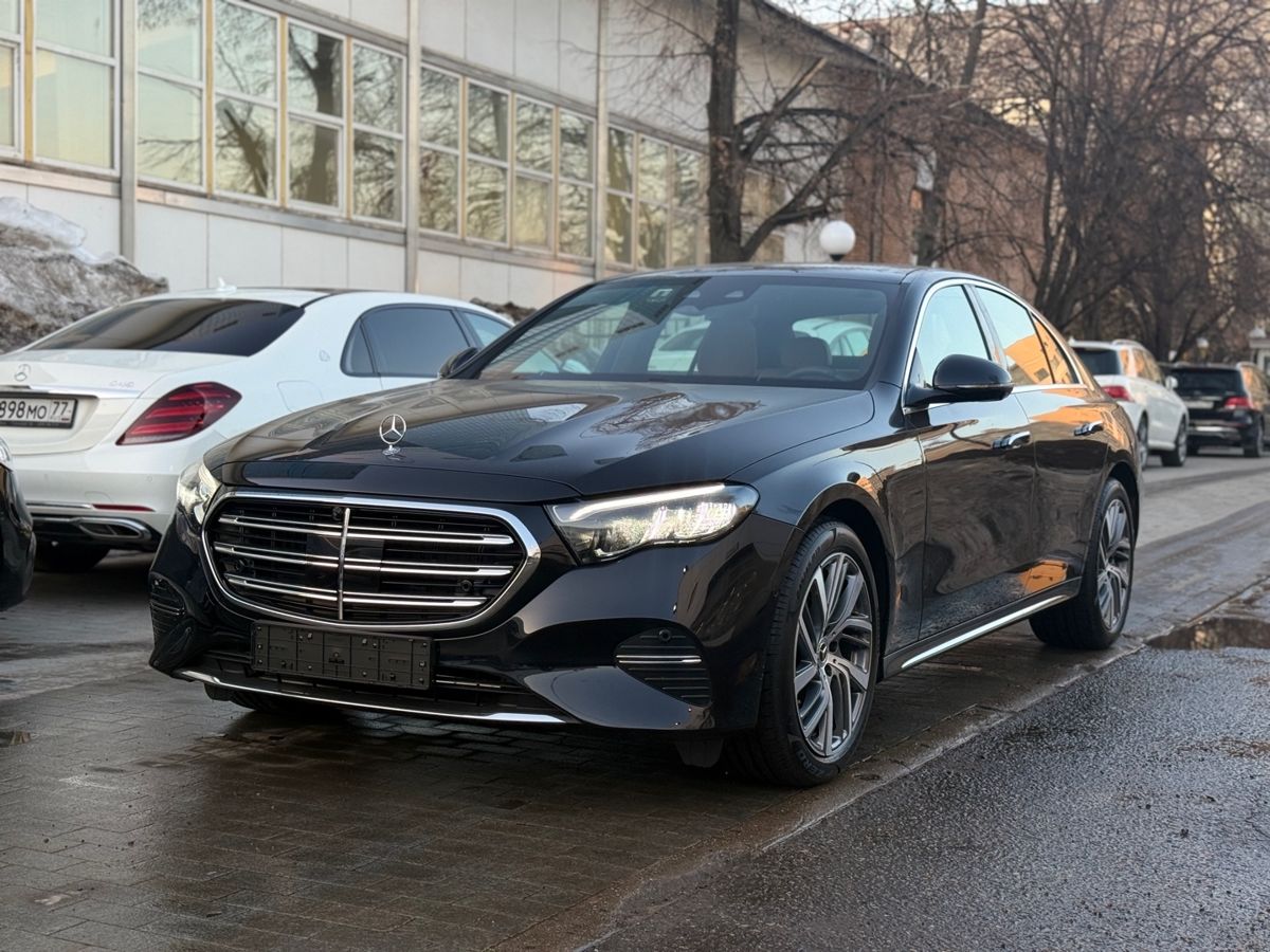 Автомобиль Mercedes-Benz E-Класс VI поколение (W214/S214) 2.0d AT 4Matic (197 л.с.) Base Чёрный 2025 с пробегом 1 300 км