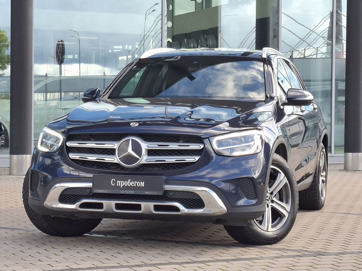 Mercedes-Benz GLC I (X253) [рестайлинг] 200 2.0 AT 4Matic (197 л.с.) Premium Синий 2021 с пробегом 51 500 км