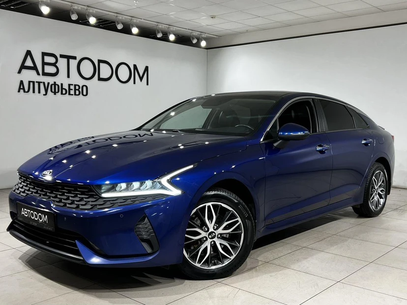 Kia K5 III поколение 2.0 AT (150 л.с.) Luxe (2020-2021) Синий 2021 с пробегом 104 422 км