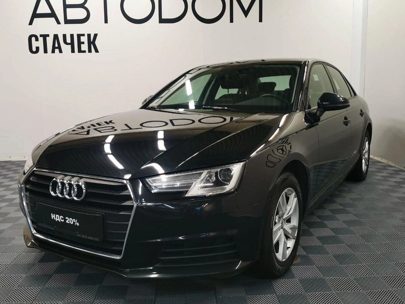 Автомобиль Audi A4 V поколение (B9) 1.4 AMT (150 л.с.) Base Чёрный 2018 с пробегом 84 150 км