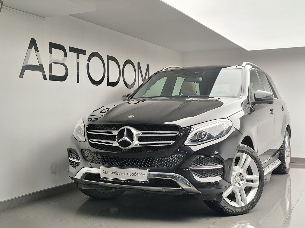 Автомобиль Mercedes-Benz GLE I поколение (W166) 300 3.5 AT 4Matic (249 л.с.) Grand Edition Чёрный 2016 с пробегом 61 220 км