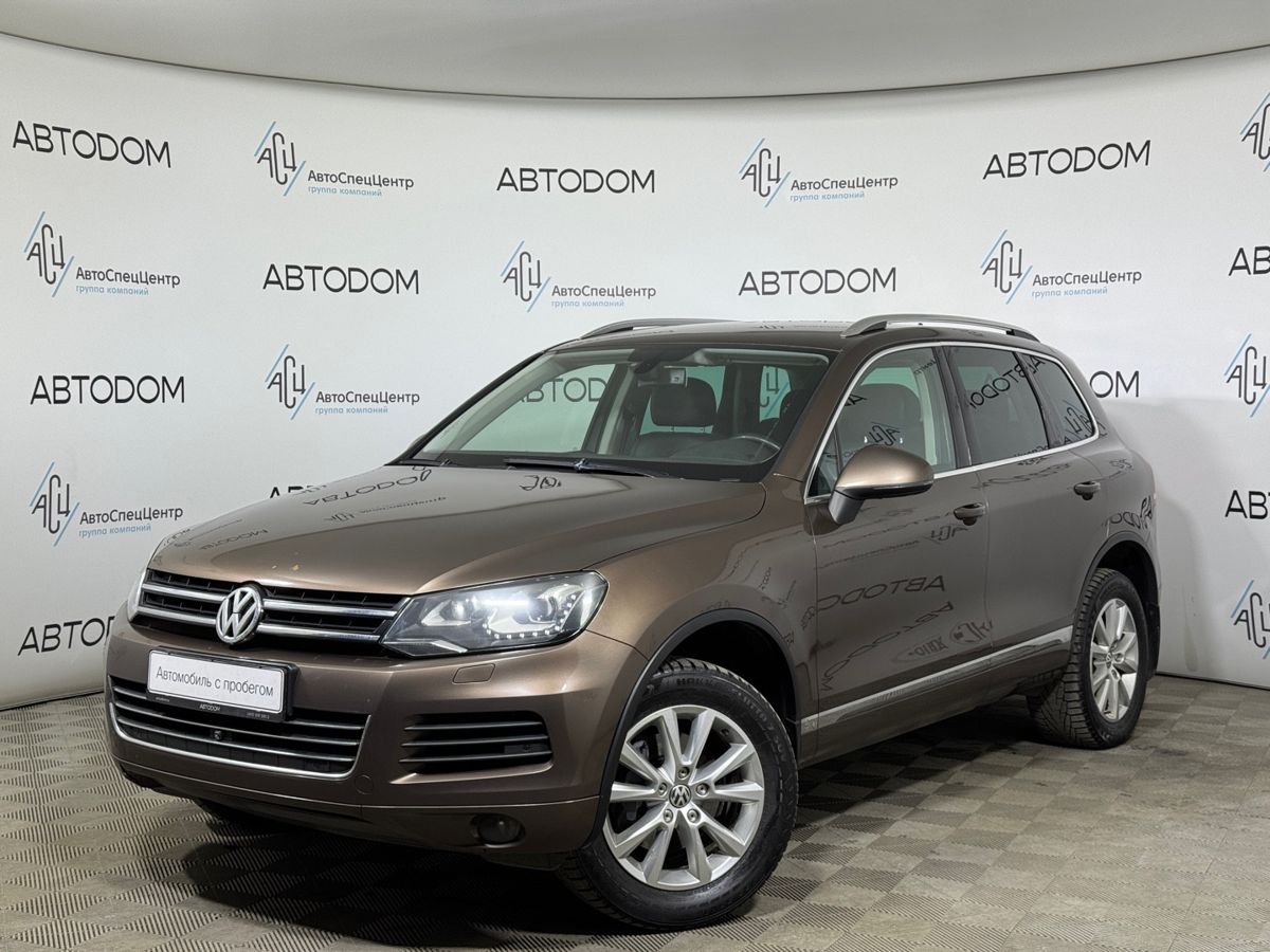 Автомобиль Volkswagen Touareg II поколение 3.6 AT 4WD (249 л.с.) Base Коричневый 2012 с пробегом 185 504 км