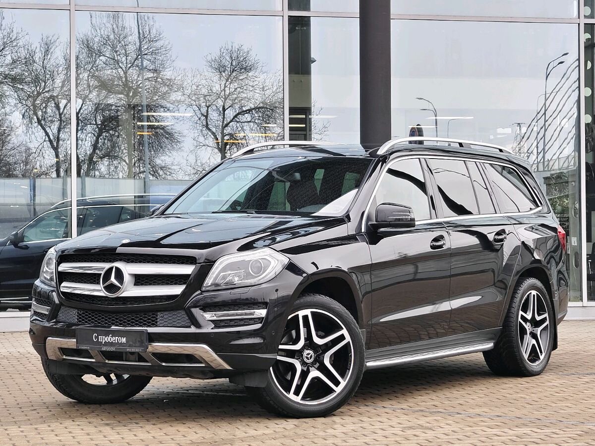 Автомобиль Mercedes-Benz GL II поколение (X166) 350 3.0d AT 4Matic (249 л.с.) Base Чёрный 2015 с пробегом 127 607 км