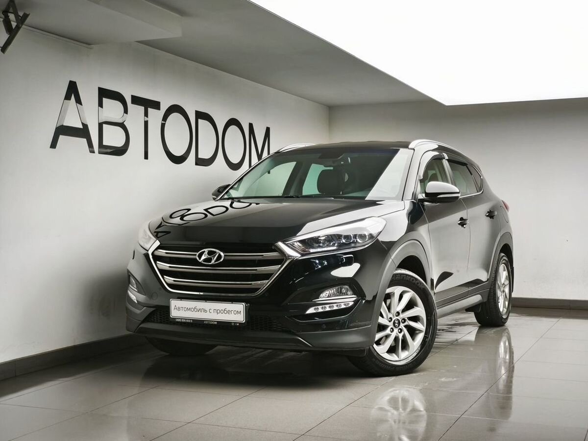Hyundai Tucson III поколение 2.0d AT 4WD (185 л.с.) Travel Чёрный 2017 с пробегом 35 284 км