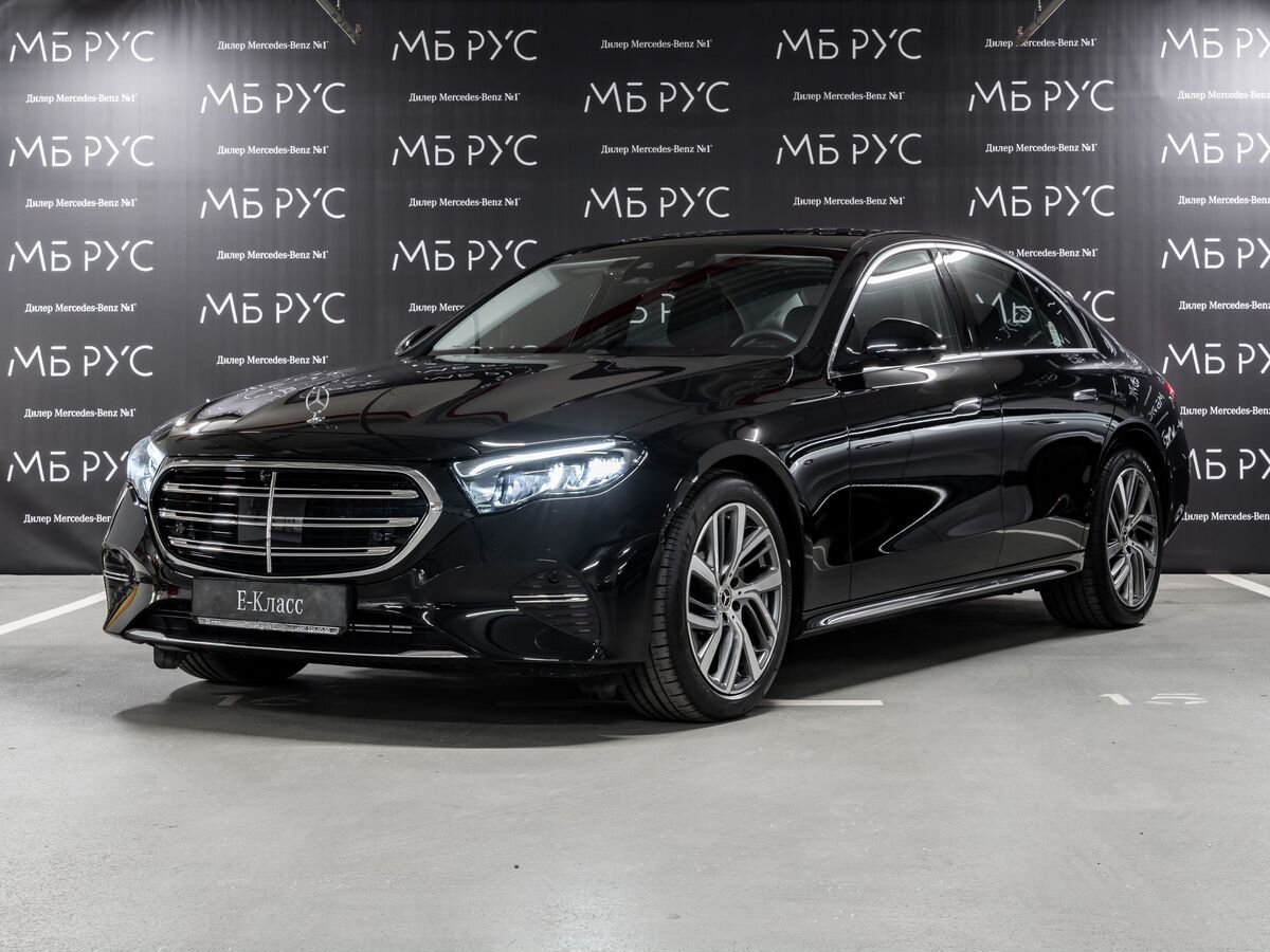 Автомобиль Mercedes-Benz E-Класс VI поколение (W214/S214) 2.0d AT 4Matic (197 л.с.) Base Чёрный 2024 с пробегом 9 900 км