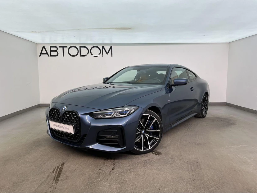BMW 4 серии II поколение (G22/G23/G26) 420 2.0d AT 4WD (190 л.с.) M Sport Pure Синий 2021 с пробегом 55 497 км