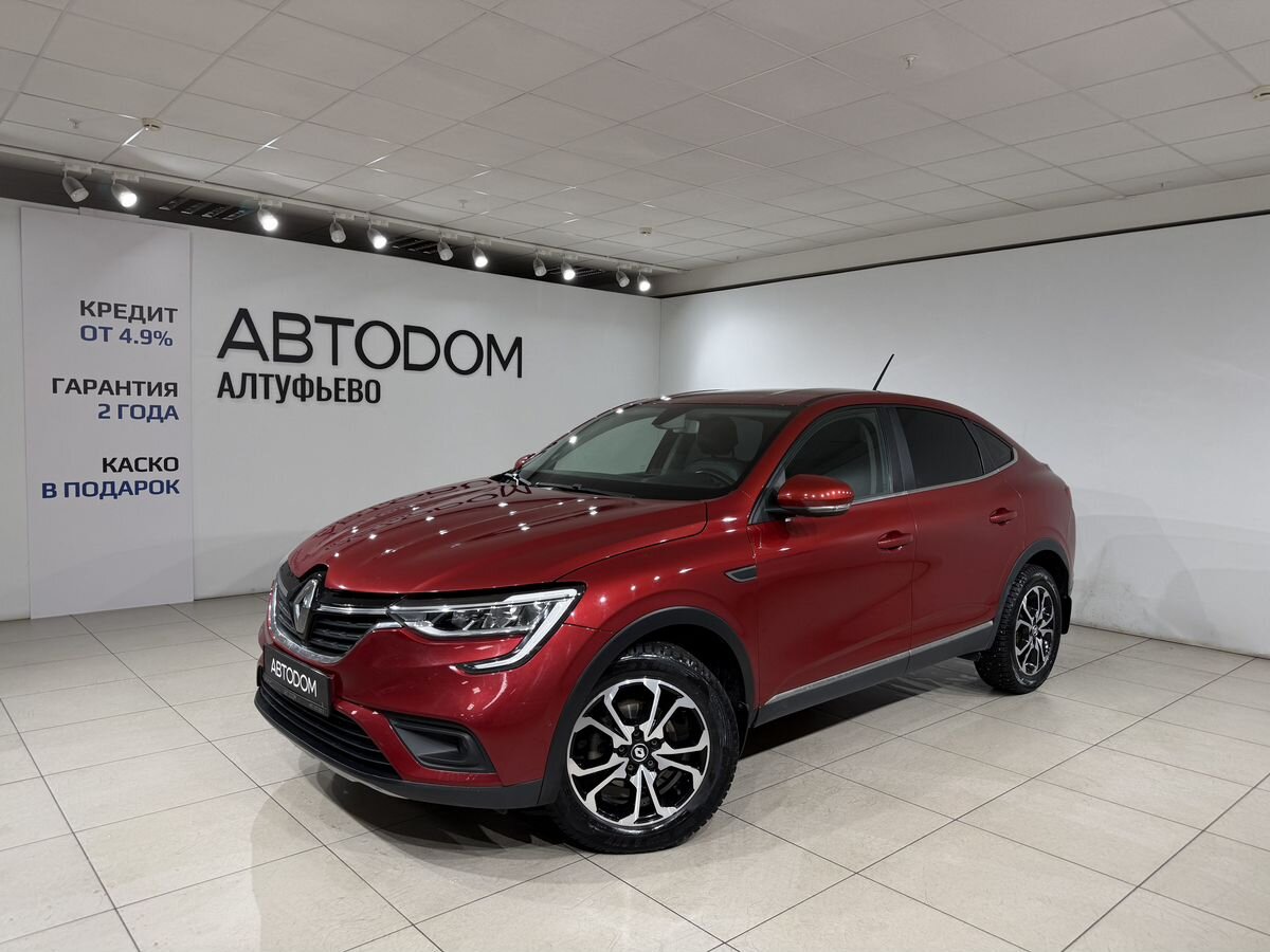 Автомобиль Renault Arkana I поколение 1.3 CVT 4WD (150 л.с.) Prime Красный 2019 с пробегом 122 815 км