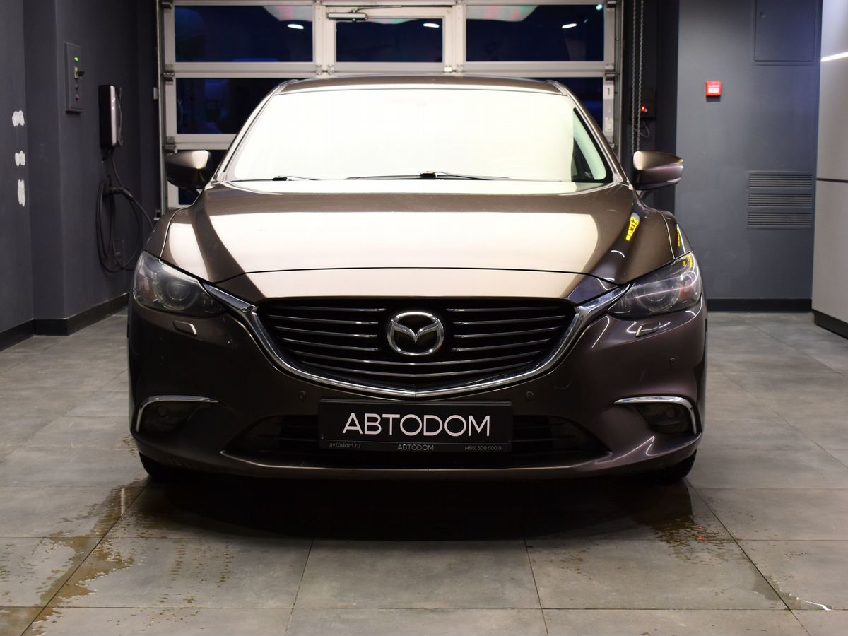 Автомобиль Mazda 6 III (GJ) [рестайлинг] 2.0 AT (150 л.с.) Supreme Plus (Пакет 1) Чёрный 2016 с пробегом 253 390 км