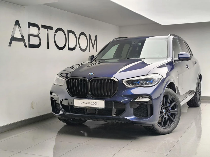 Автомобиль BMW X5 IV поколение (G05) 3.0d AT 4WD (249 л.с.) M Sport Pro Синий 2020 с пробегом 80 147 км