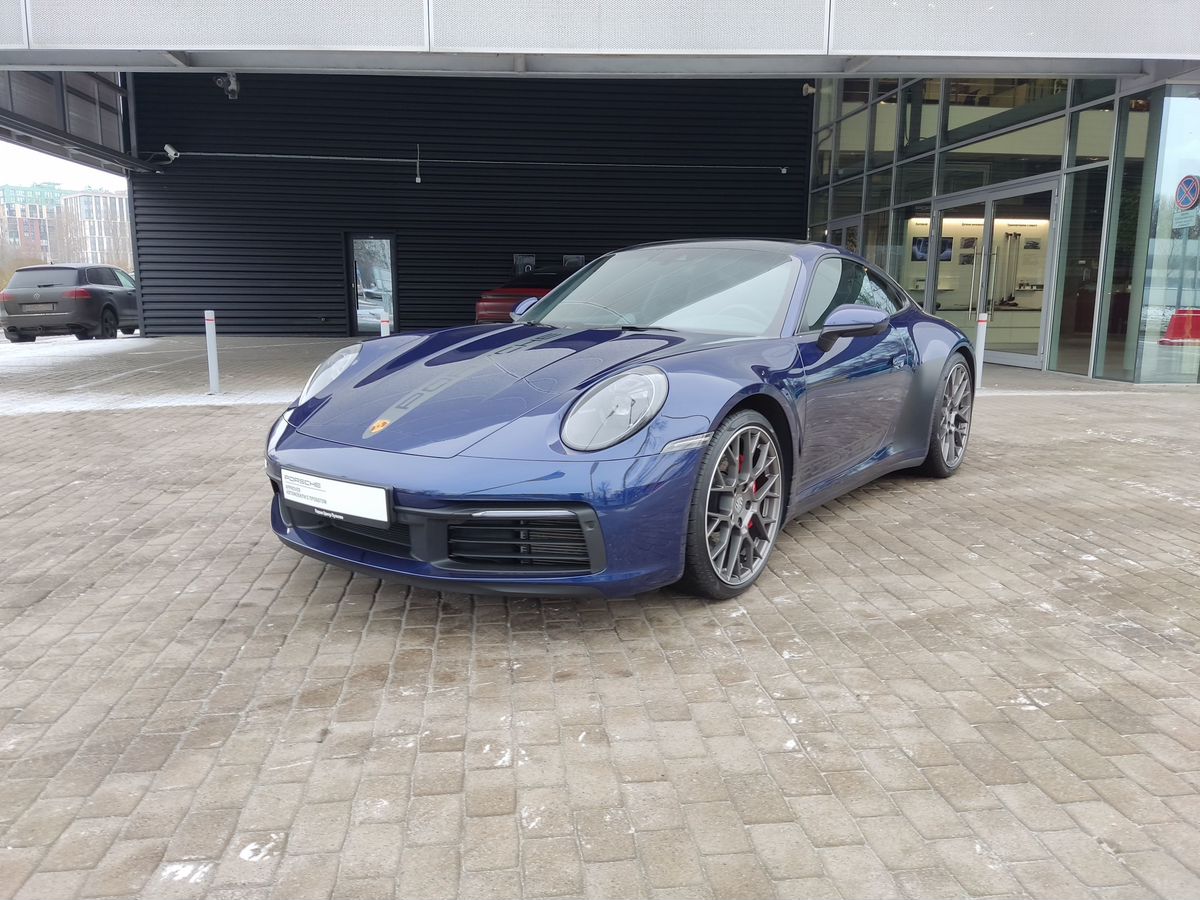 Автомобиль Porsche 911 VIII поколение (992) Carrera 4S 3.0 AMT 4WD (450 л.с.) Carrera Синий 2020 с пробегом 18341 км