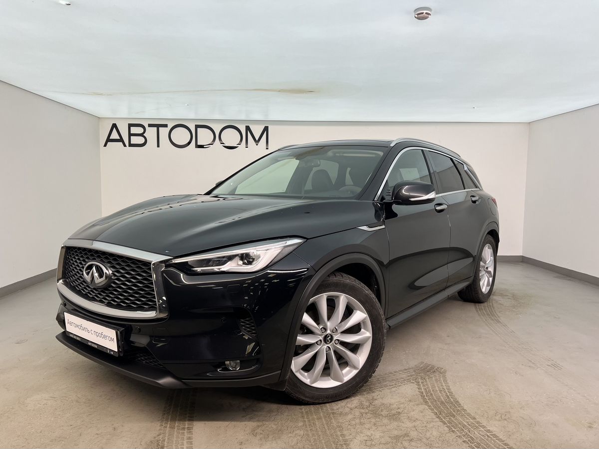 Автомобиль Infiniti QX50 II поколение 2.0 CVT 4WD (249 л.с.) Pure Чёрный 2018 с пробегом 60 200 км