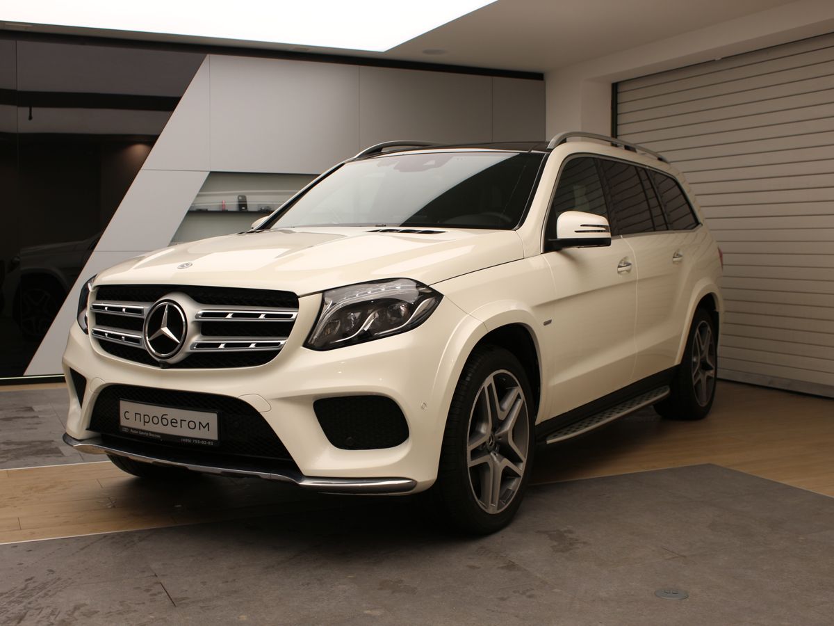Автомобиль Mercedes-Benz GLS I поколение (X166) 350 3.0d AT 4WD (249 л.с.) Особая серия Белый 2019 с пробегом 75796 км