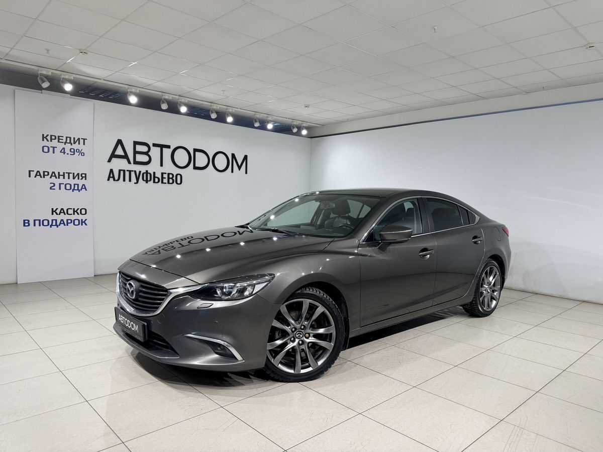 Автомобиль Mazda 6 III (GJ) [рестайлинг] 2.0 AT (150 л.с.) Supreme Plus Коричневый 2017 с пробегом 187 000 км