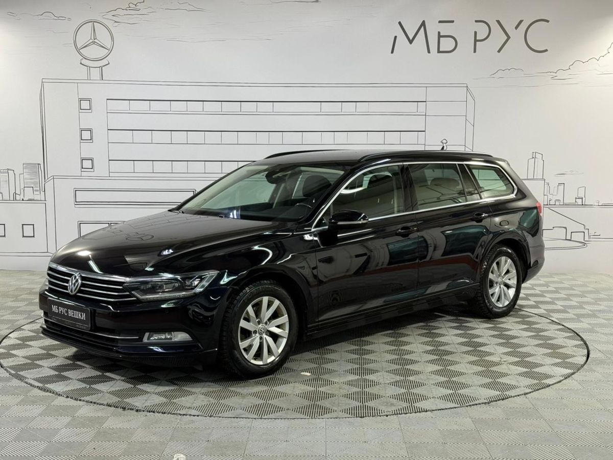 Автомобиль Volkswagen Passat VIII поколение (B8) 1.6d AMT (120 л.с.) Base Чёрный 2019 с пробегом 240 659 км