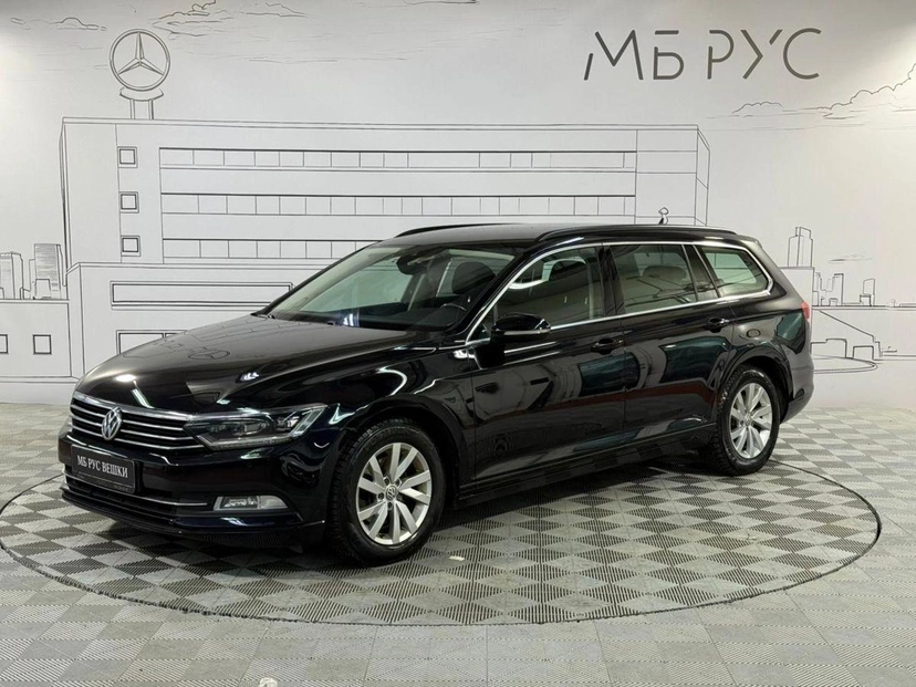Автомобиль Volkswagen Passat VIII поколение (B8) 1.6d AMT (120 л.с.) Base Чёрный 2019 с пробегом 240 659 км