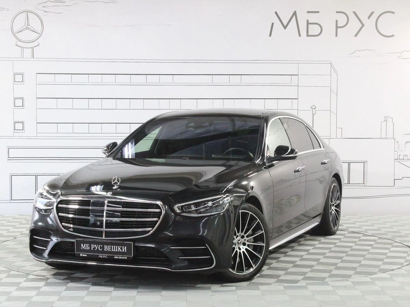 Автомобиль Mercedes-Benz S-Класс VII поколение (W223) 350 2.9d AT 4Matic (249 л.с.) Premium Чёрный 2021 с пробегом 77 663 км