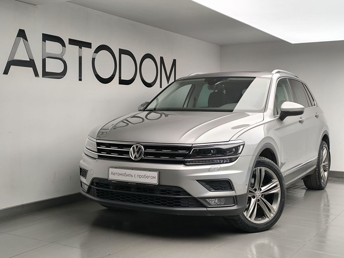 Автомобиль Volkswagen Tiguan II поколение 2.0d AMT 4WD (150 л.с.) Exclusive Серый 2020 с пробегом 33 100 км