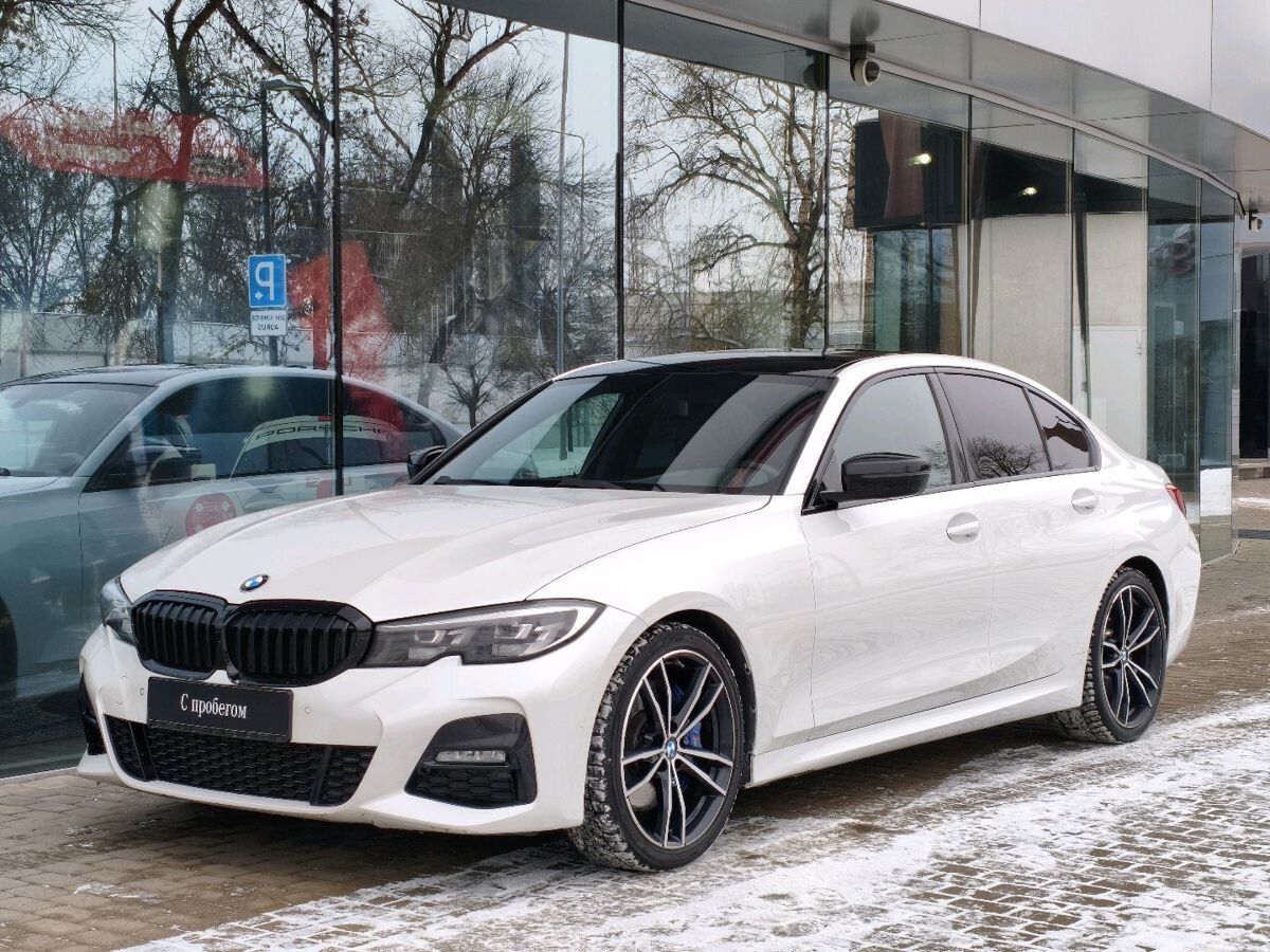 Автомобиль BMW 3 серии VII поколение (G20/G21/G28) 320 2.0d AT (190 л.с.) M Sport Белый 2019 с пробегом 69 000 км
