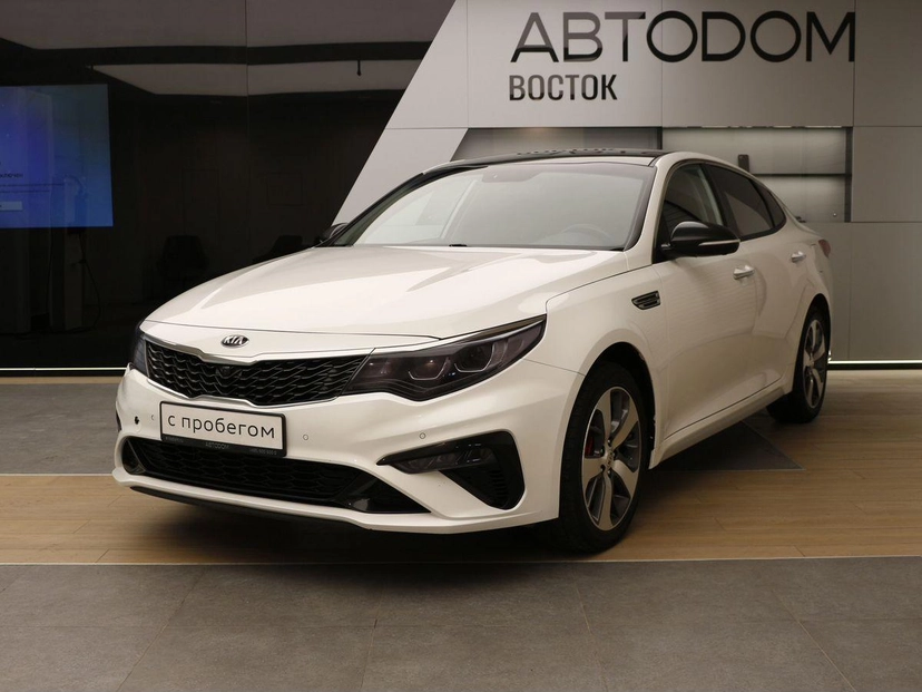 Автомобиль Kia Optima IV [рестайлинг] 2.0 AT (150 л.с.) Edition Plus Белый 2019 с пробегом 64 152 км