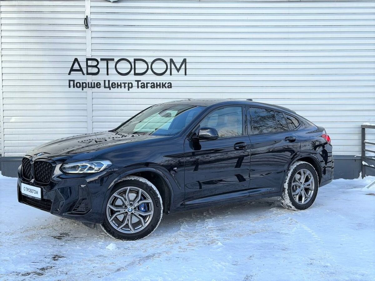 Автомобиль BMW X4 II (G02) [рестайлинг] 3.0d AT 4WD (249 л.с.) M Sport Plus Чёрный 2021 с пробегом 19 093 км