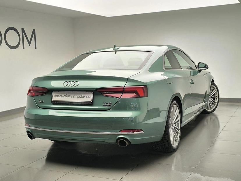 Автомобиль Audi A5 II поколение (F5) 2.0 AMT 4WD (249 л.с.) Design Зелёный 2017 с пробегом 136 542 км