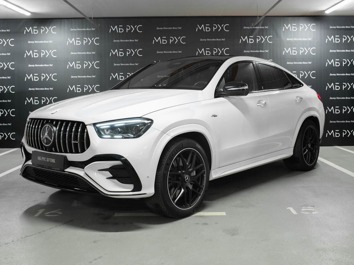 Mercedes-Benz GLE coupe AMG II (C167) [рестайлинг] 53 AMG 3.0 AT 4Matic (435 л.с.) Base Белый 2024 с пробегом 50 420 км