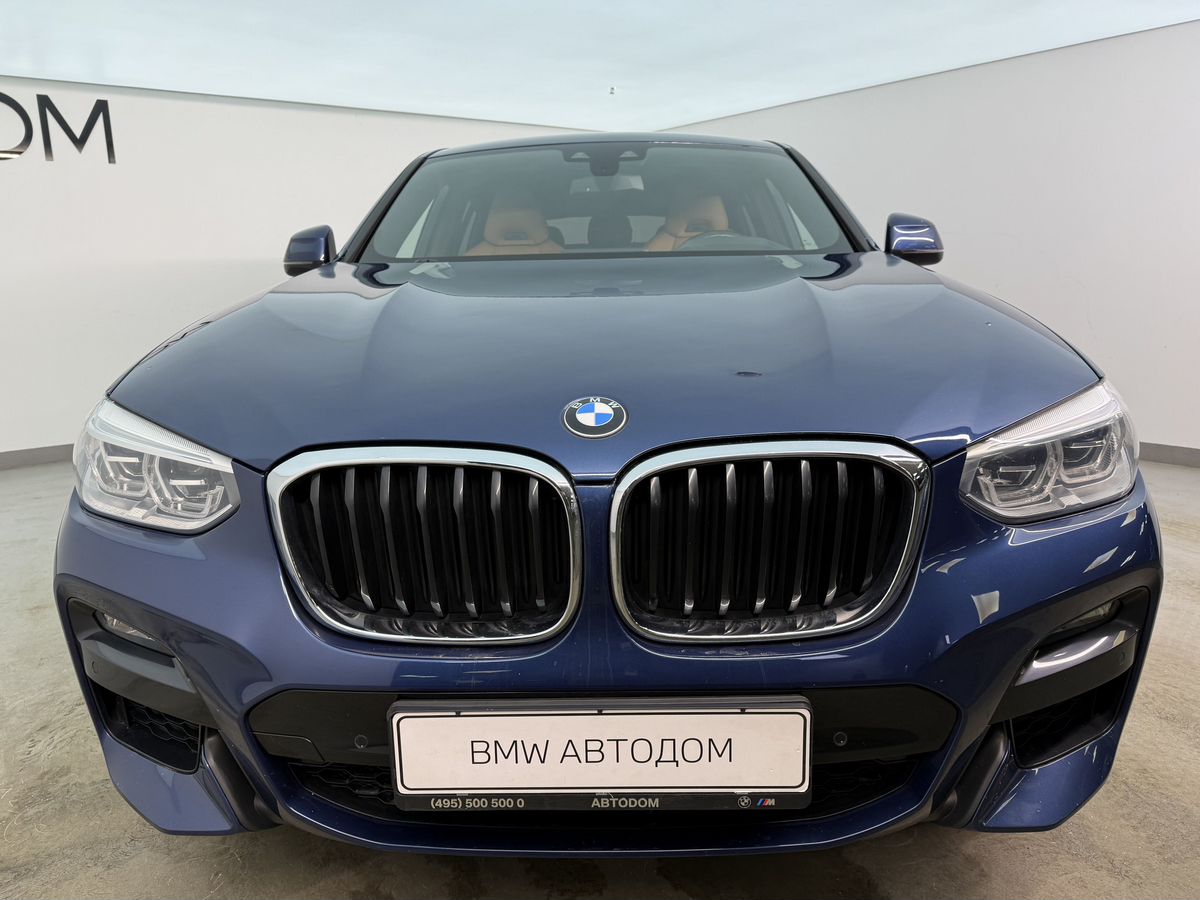 Автомобиль BMW X4 II поколение (G02) 3.0d AT 4WD (249 л.с.) M Sport Синий 2021 с пробегом 78 319 км