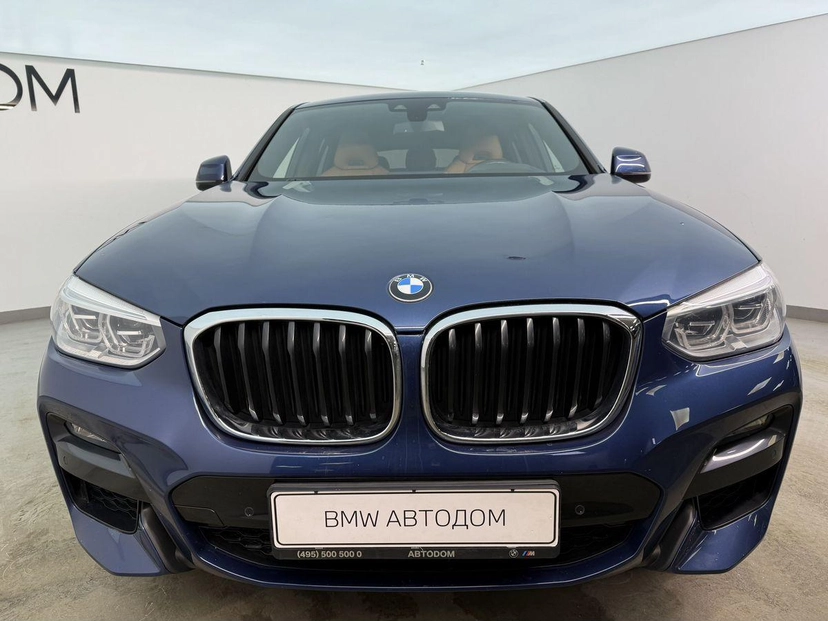 Автомобиль BMW X4 II поколение (G02) 3.0d AT 4WD (249 л.с.) M Sport Синий 2021 с пробегом 78 319 км