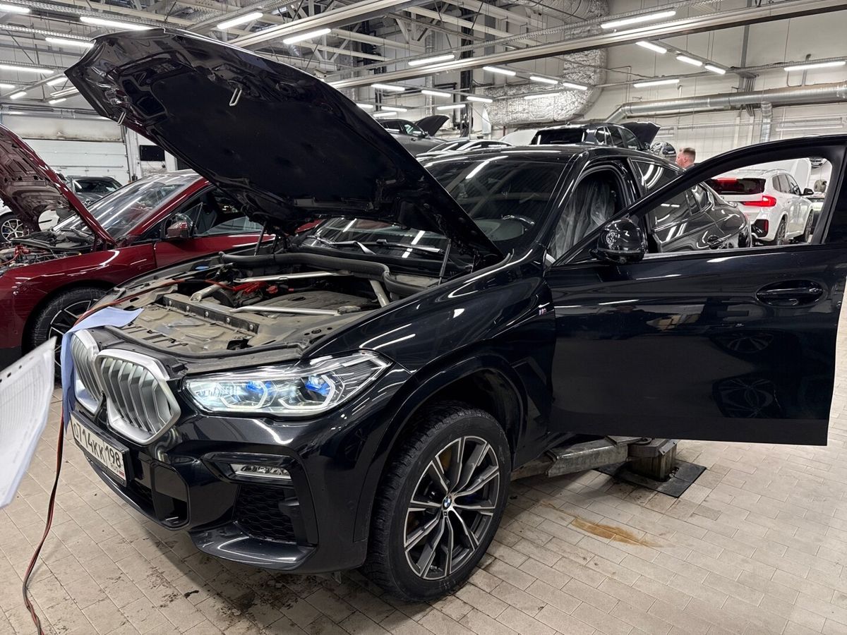 Автомобиль BMW X6 III поколение (G06) 3.0d AT 4WD (249 л.с.) M Sport Pro Чёрный 2020 с пробегом 137 577 км