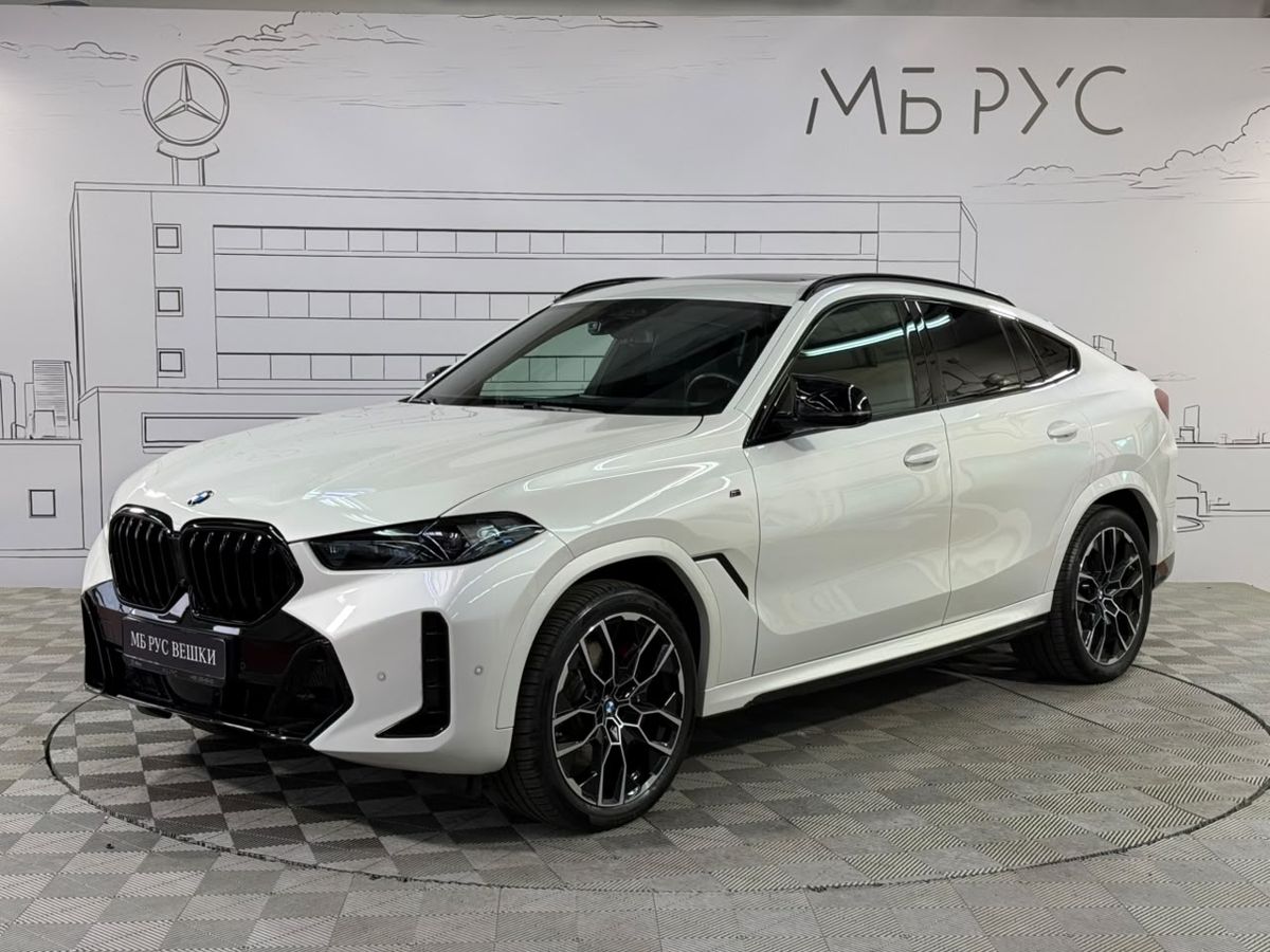 BMW X6 III (G06) [рестайлинг] 3.0d AT 4WD (340 л.с.) M Sport Белый 2023 с пробегом 20 800 км